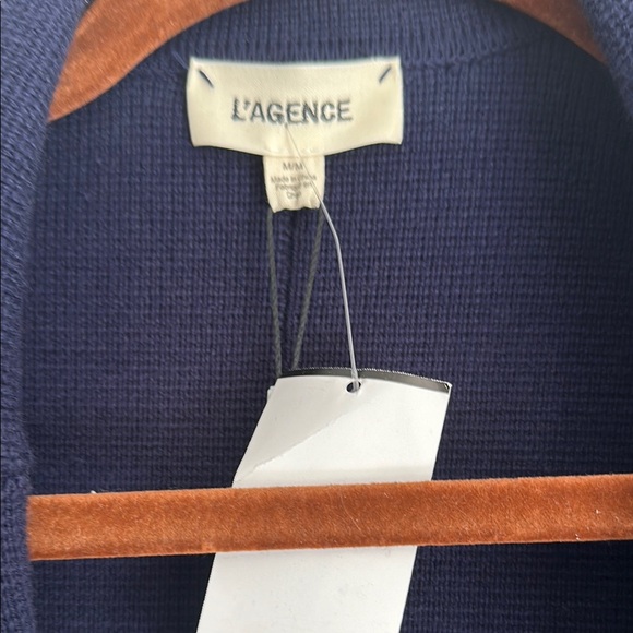 L'AGENCE Blue Tailored Blazer - Picture 2 of 3